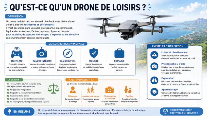 Qu’est-ce qu’un drone de loisirs ? Définition