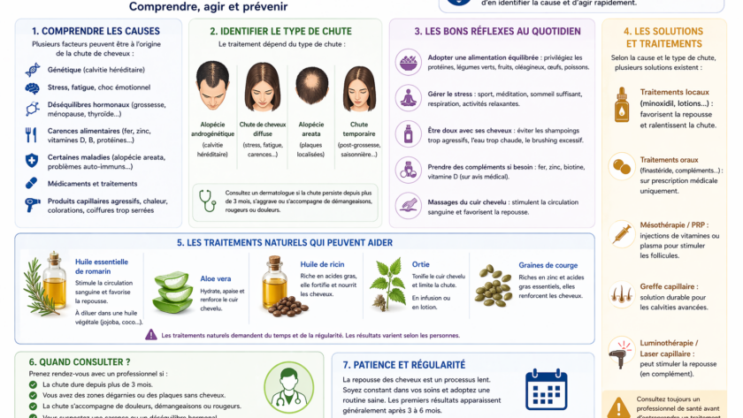 Chute de cheveux : Que faire ?