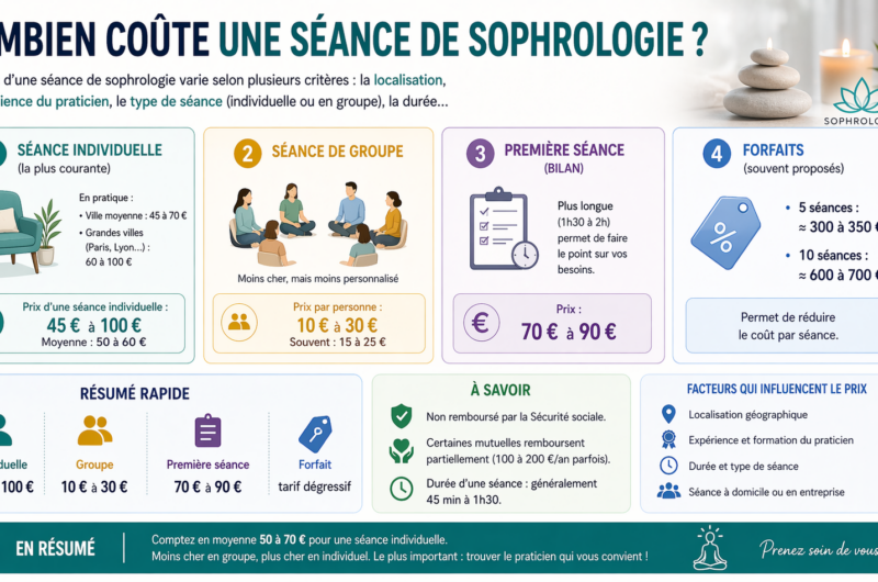 Combien coûte une séance de sophrologie ?