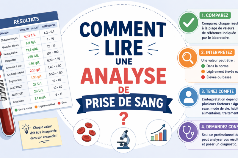 Comment lire une analyse de prise de sang ?