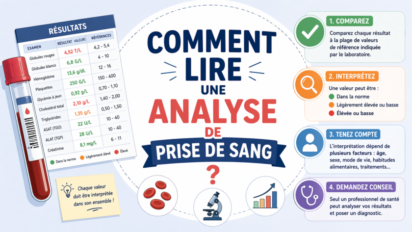 Comment lire une analyse de prise de sang ?