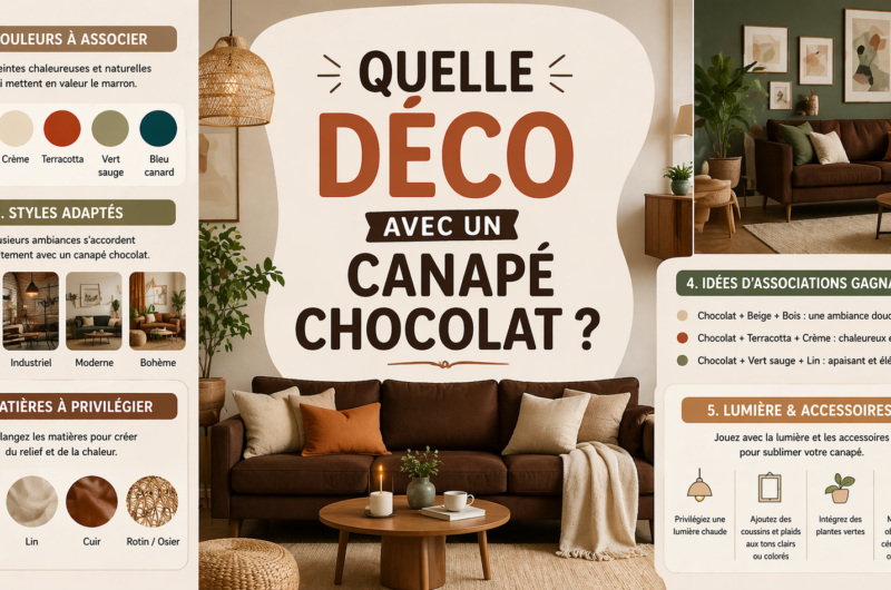 Quelle déco avec un canapé chocolat ?