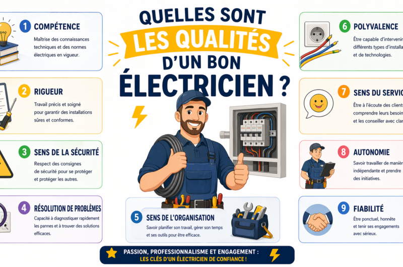 Quelles sont les qualités d’un bon électricien ?