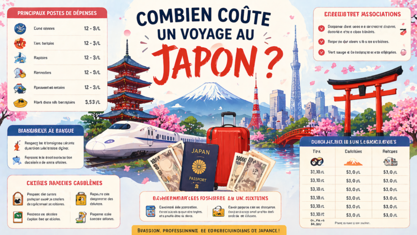Combien coûte un voyage au Japon ?