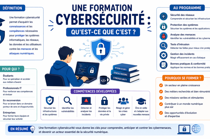 Une formation cybersécurité : Qu’est-ce que c’est ?