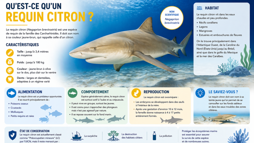 Qu’est-ce qu’un requin citron ?
