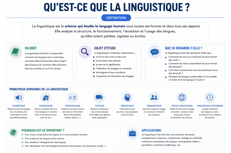 Qu’est-ce que la linguistique ? Définition