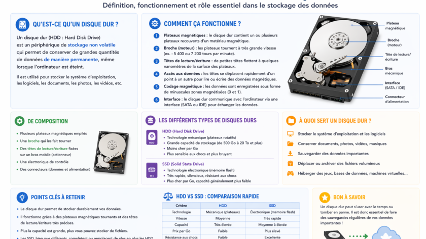 Qu’est-ce qu’un disque dur ? Comment ça fonctionne ?