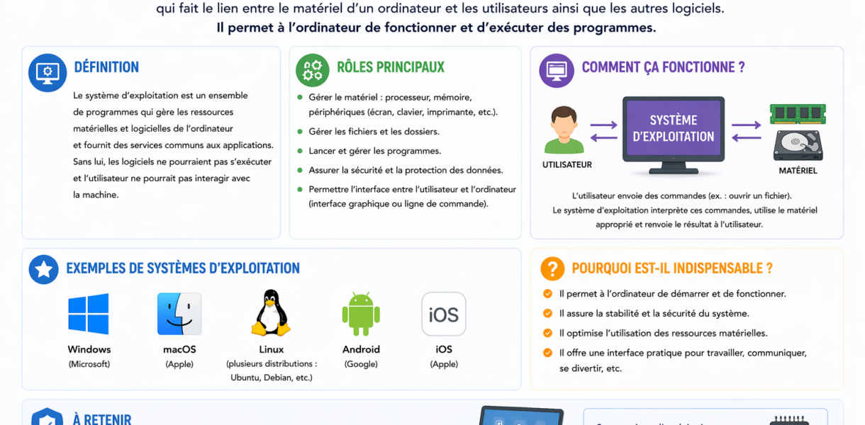 Qu’est-ce qu’un système d’exploitation ? Définition