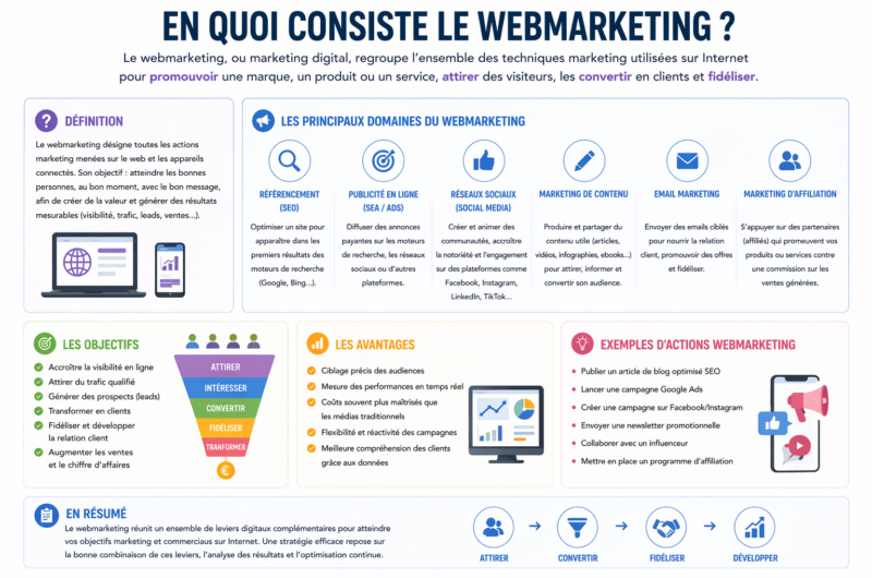 En quoi consiste le Webmarketing ? Définition
