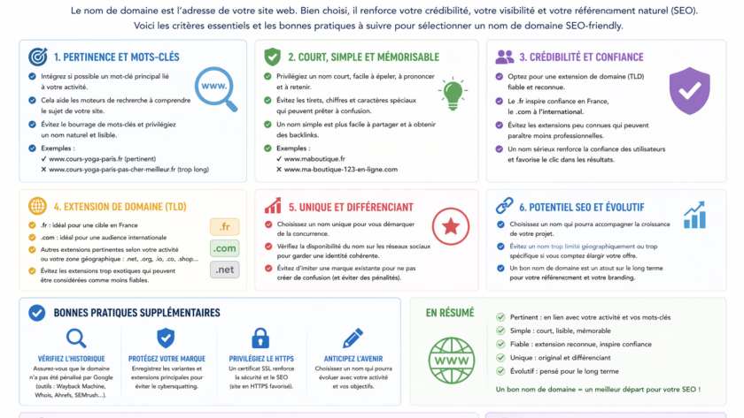 Comment choisir un nom de domaine pour le SEO ?