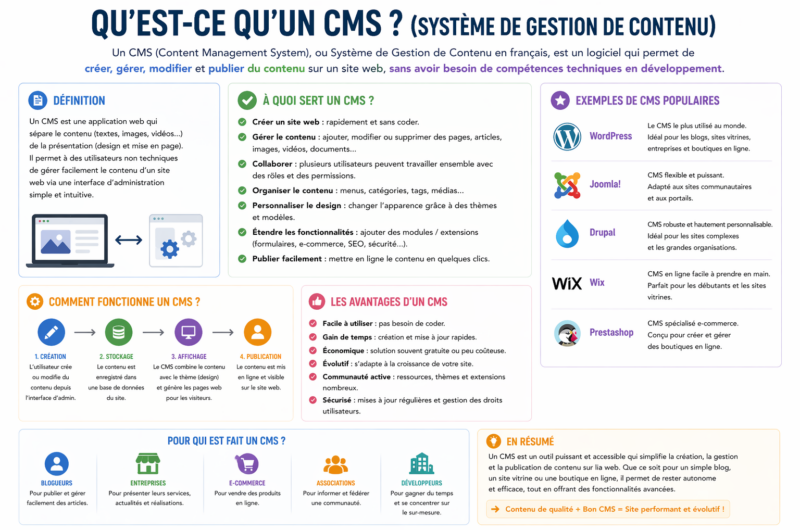 Qu’est-ce qu’un CMS ? (Système de Gestion de contenu)