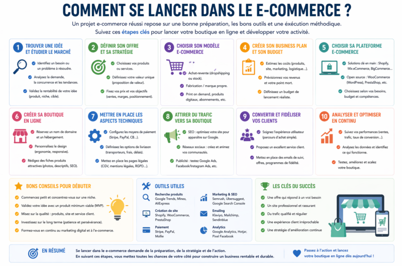Comment se lancer dans le E-commece ?