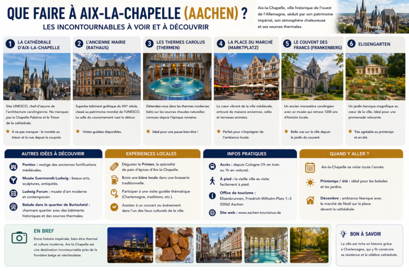 Que faire à Aix-la-Chapelle ? Quoi voir à Aachen ?