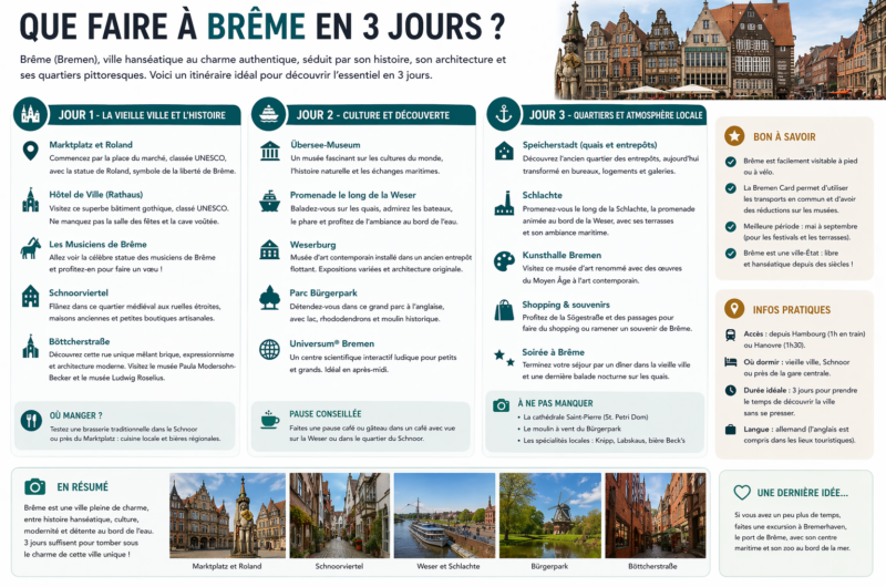 Que faire à Brême ? Voir la ville allemande sur 3 jours