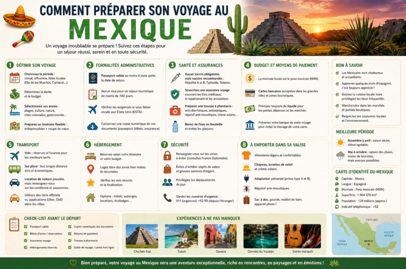 Comment préparer son voyage au Mexique ?