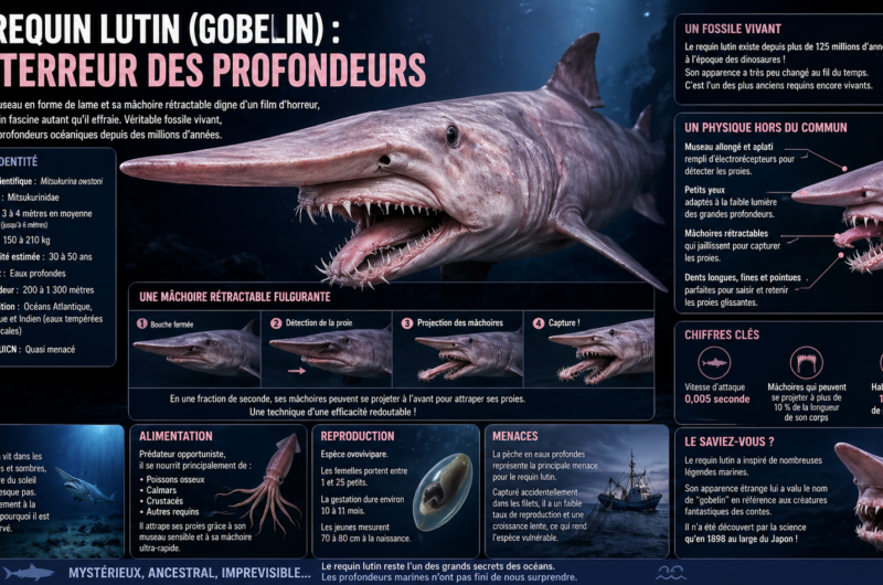 Le requin lutin (gobelin) : La terreur des profondeurs