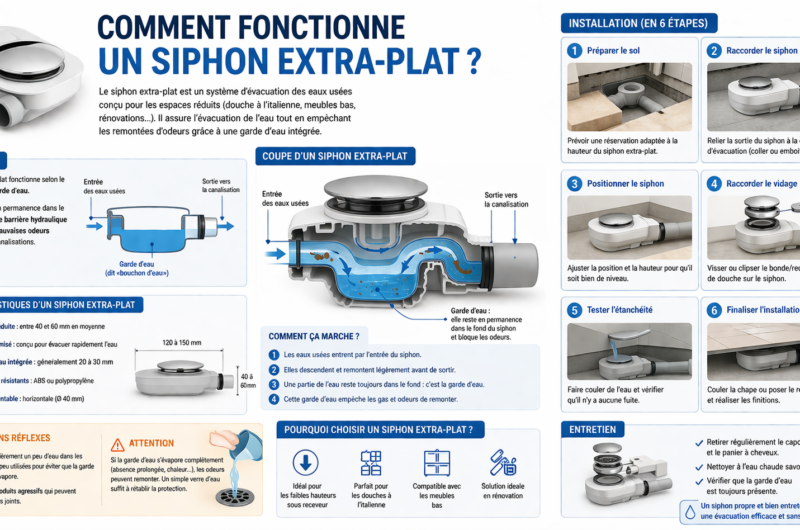 Comment fonctionne un siphon extra-plat ?