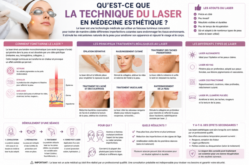 Qu’est-ce que la technique du laser en médecine esthétique ?