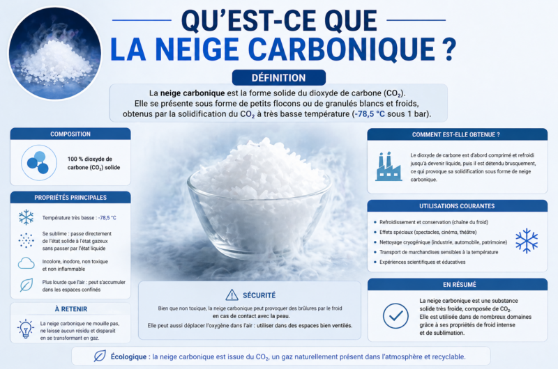 Qu’est-ce que la neige carbonique ? Définition