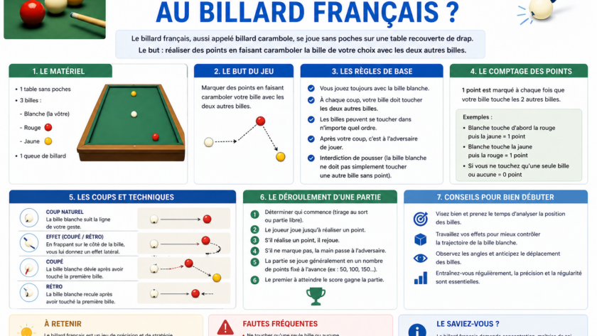 Comment jouer au billard français ?