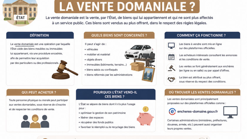 Qu’est-ce que la vente domaniale ? Définition