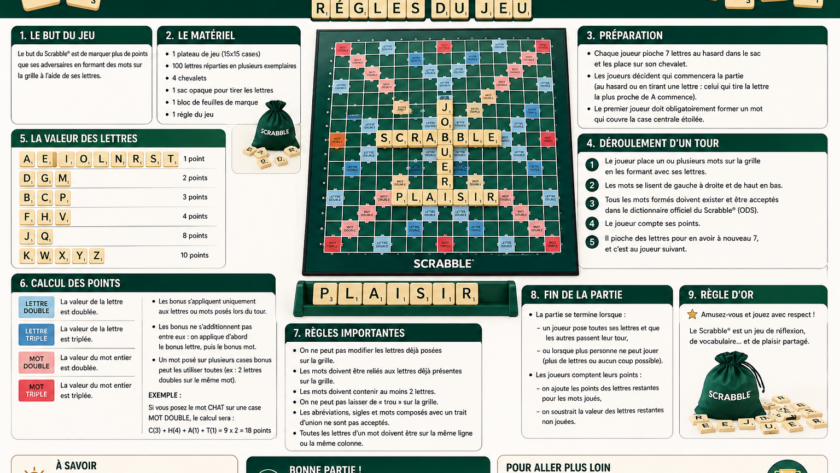 Comment jouer au Scrabble ® ? Règles du jeu