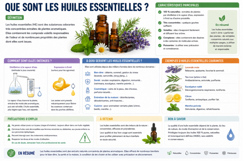 Que sont les huiles essentielles ? Définition