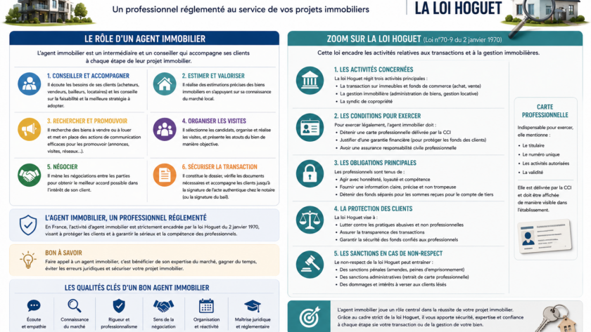 Quel est le rôle d’un agent immobilier ? Zoom sur la loi Hoguet