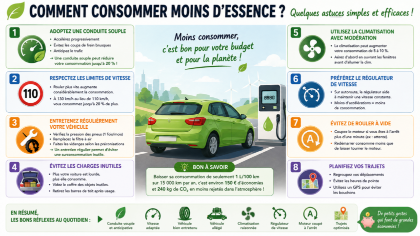 Comment consommer moins d’essence ? Quelques astuces