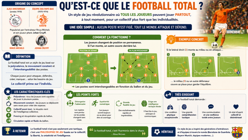 Qu’est-ce que le football total ? Définition