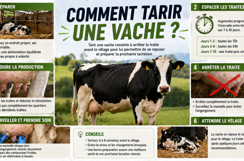 Comment tarir une vache ?