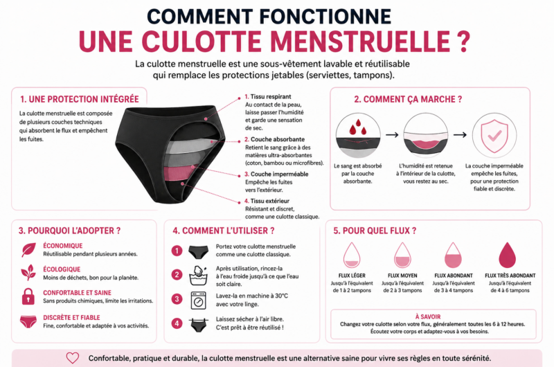 Comment fonctionne une culotte menstruelle ?
