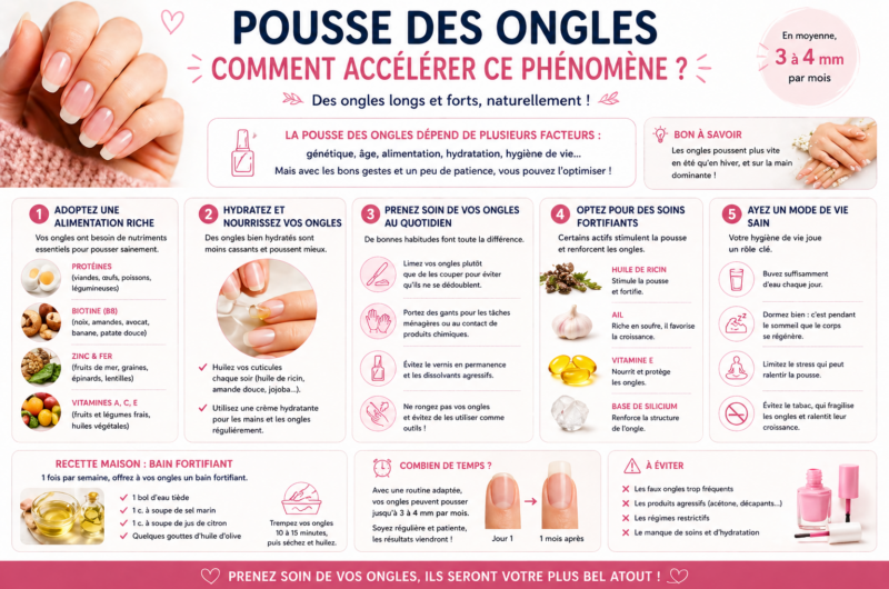 Pousse des ongles : comment accélérer ce phénomène ?