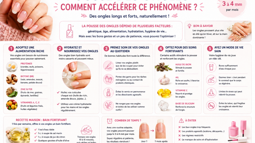 Pousse des ongles : comment accélérer ce phénomène ?