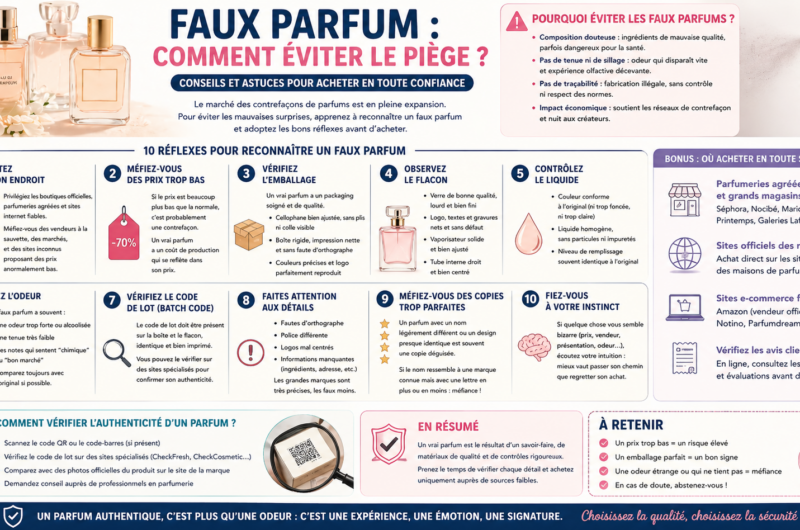 Faux parfum : comment éviter le piège ?