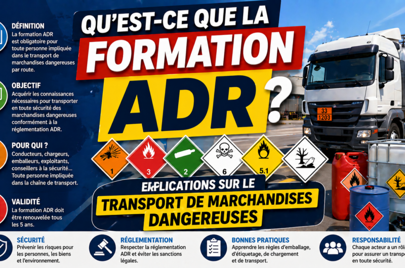 Qu’est-ce que la formation ADR ? Explications sur le transport de marchandises dangereuses