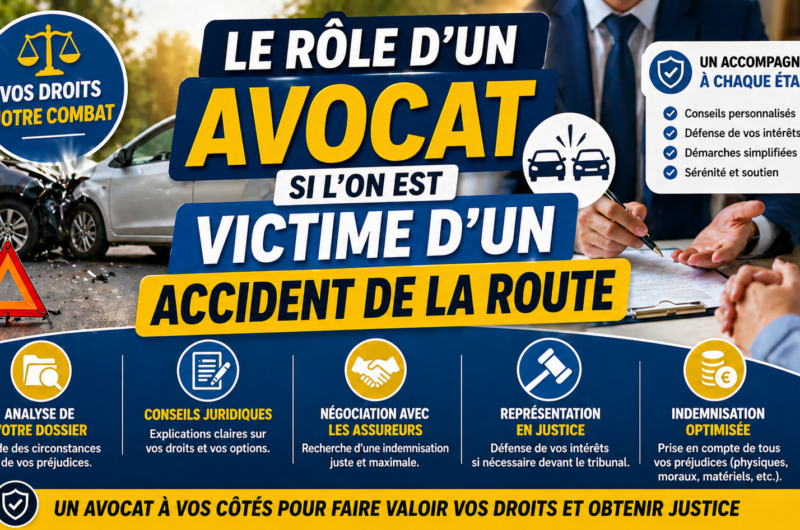 Le rôle d’un avocat si l’on est victime d’un accident de la route