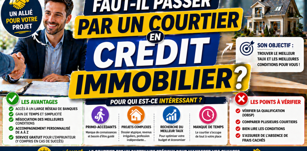 Faut-il passer par un courtier en crédit immobilier ?
