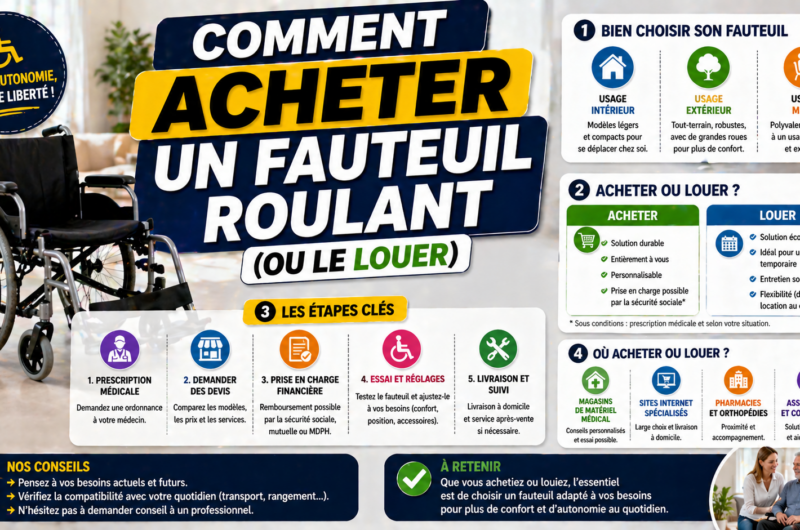 Comment acheter un fauteuil roulant ? (ou le louer)