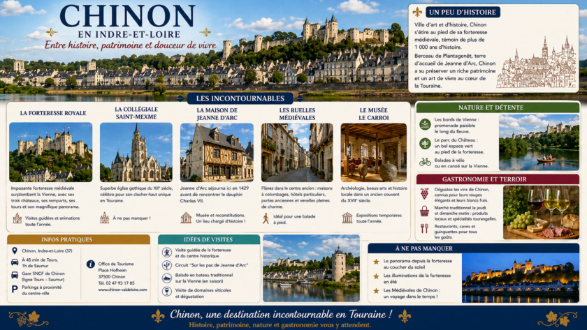 Que voir à Chinon dans l’Indre-et-Loire ?