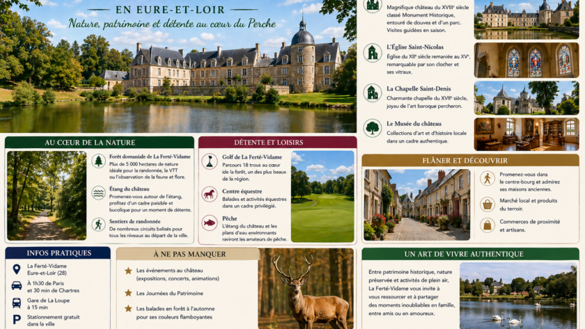 Que faire à La Ferté-Vidame en Eure-et-Loir ? Quoi voir ?