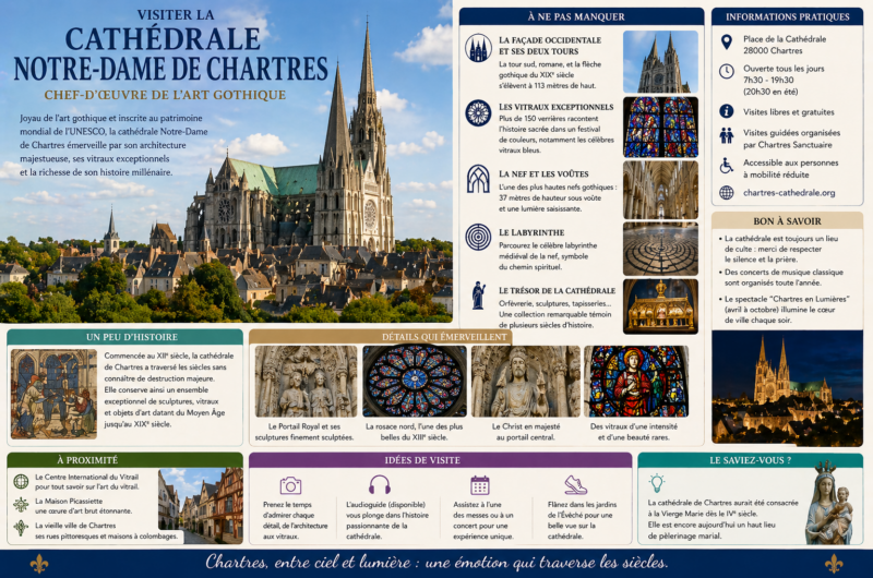 Visiter la cathédrale Notre-Dame de Chartres