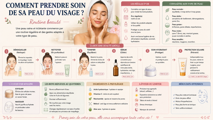 Comment prendre soin de sa peau du visage ? Routine beauté