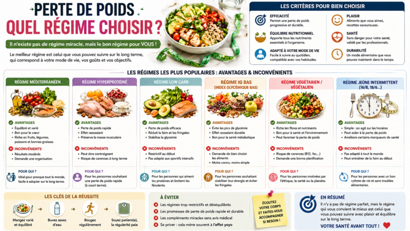 Perte de poids : Quel régime choisir ?