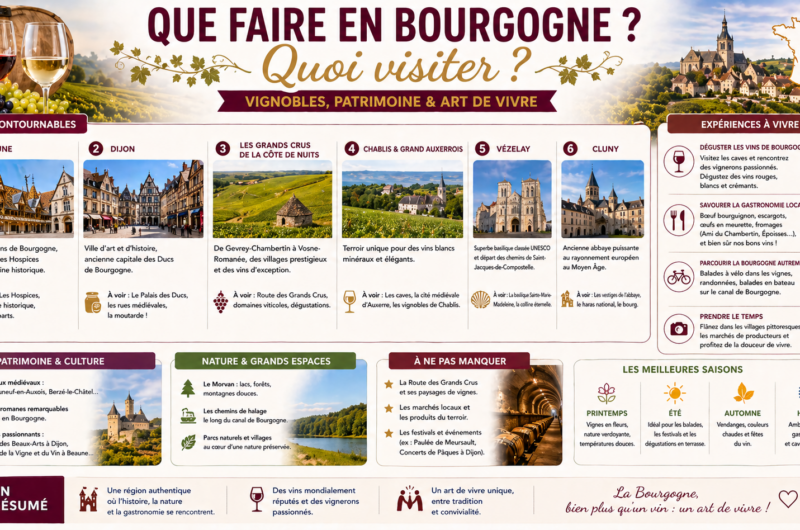 Que faire en Bourgogne ? Quoi visiter ?