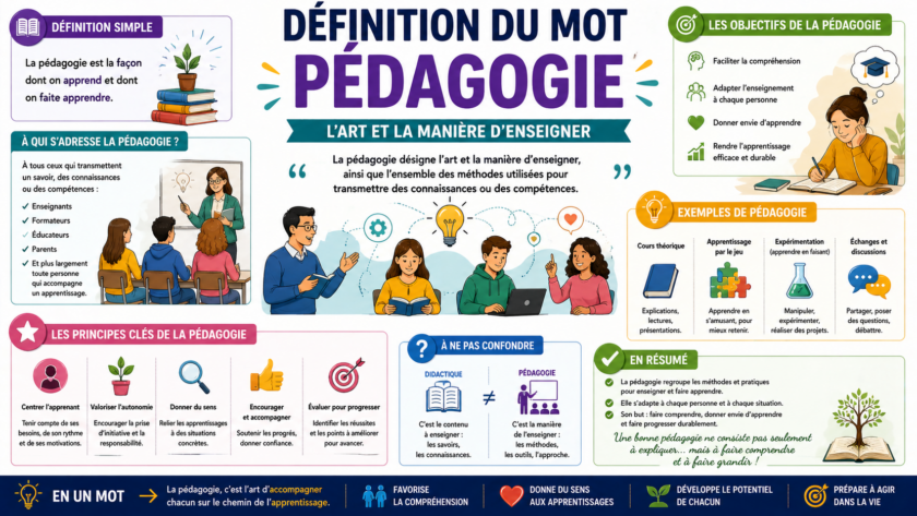 Définition du mot pédagogie