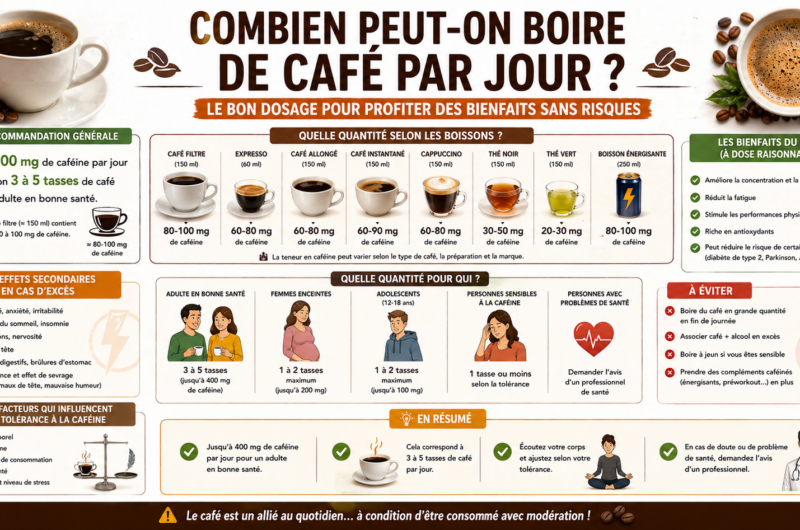 Combien peut on boire de café par jour ?