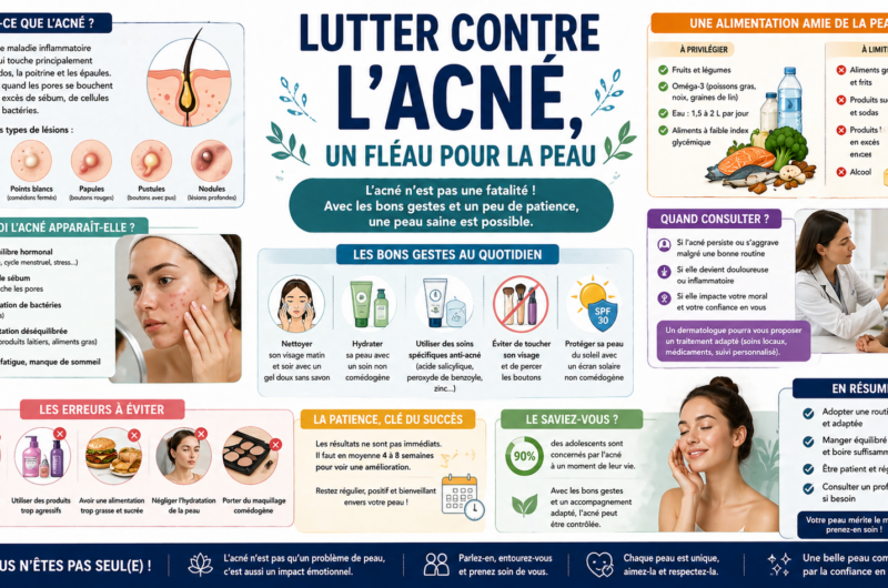 Lutter contre l’acné, un fléau pour la peau