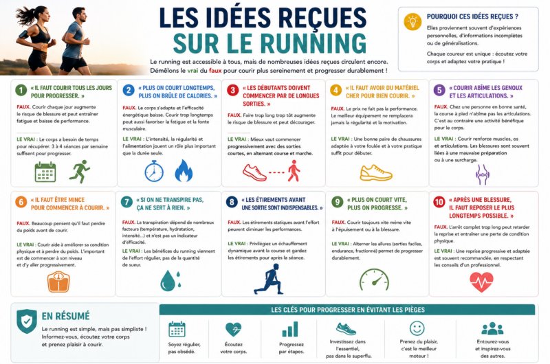 Les idées reçues sur le running